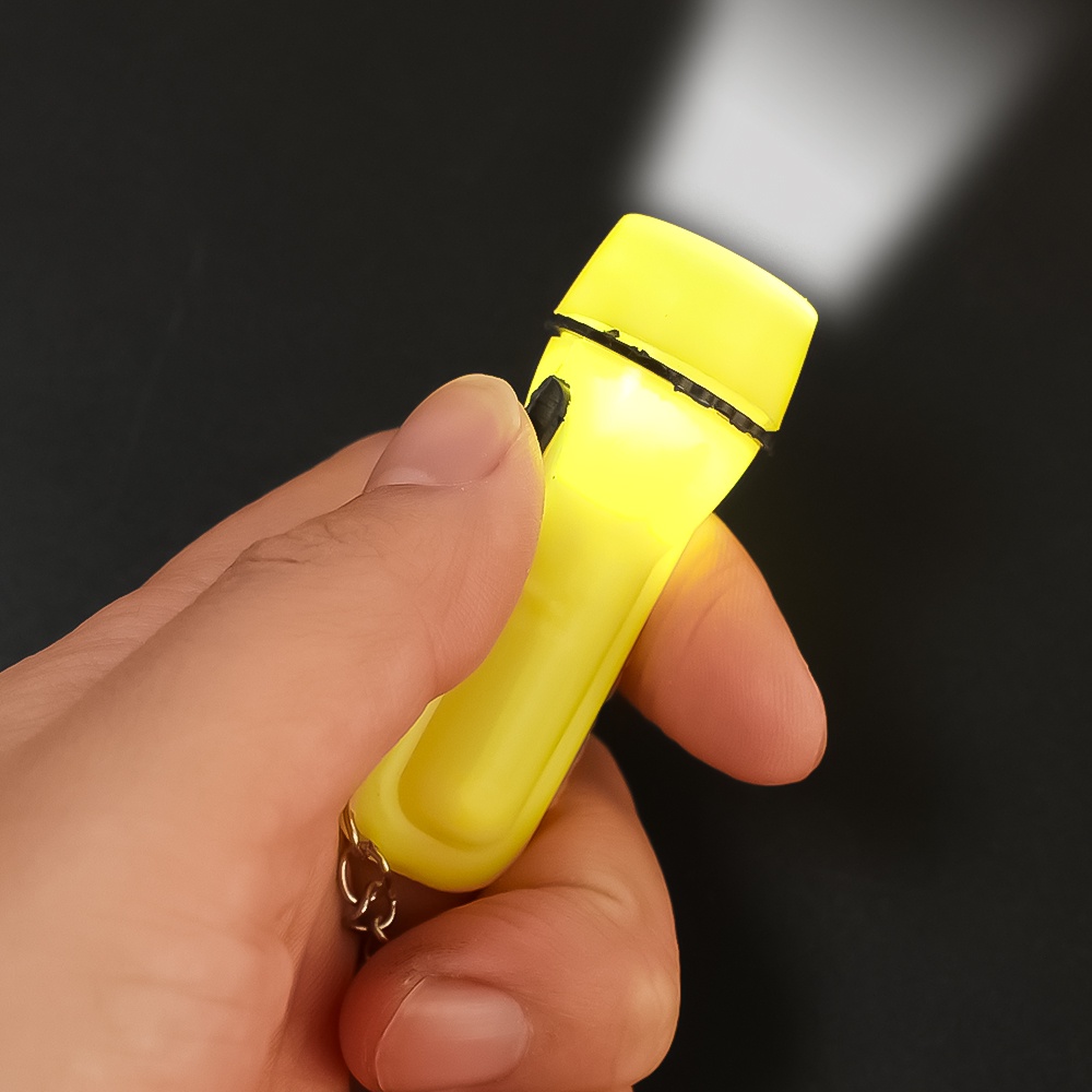 Móc Khóa Đèn Pin LED Điện Tử Mini Bỏ Túi Tiện Dụng
