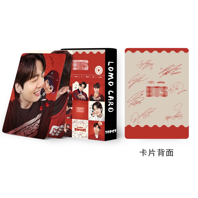 BTS Photocard Double-sided Color Printing Jimin V Lomo Card