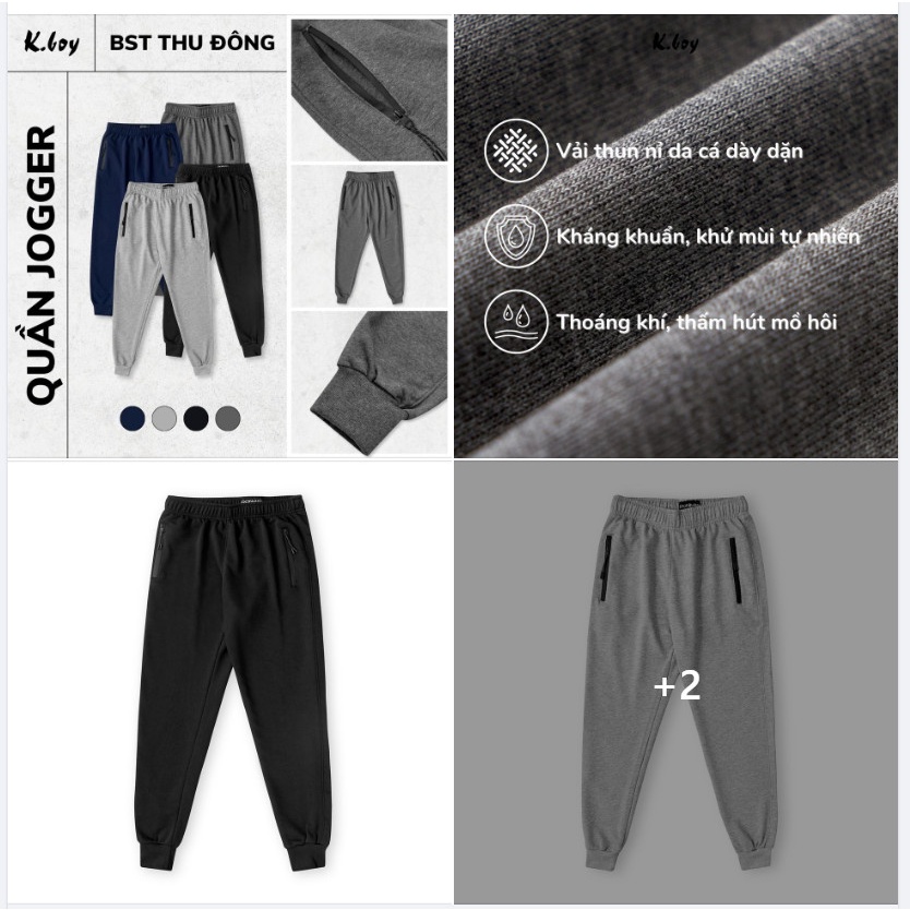 Quần jogger cao cấp  thoáng mát thích hợp thể thao , dạo phố, gym ,Quần jogger nam thun da cá  JG08