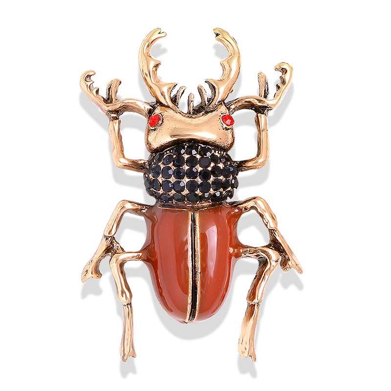 Ghim Cài Áo Hình Con Ong Đính Đá Ngọc Trai Dễ Thương