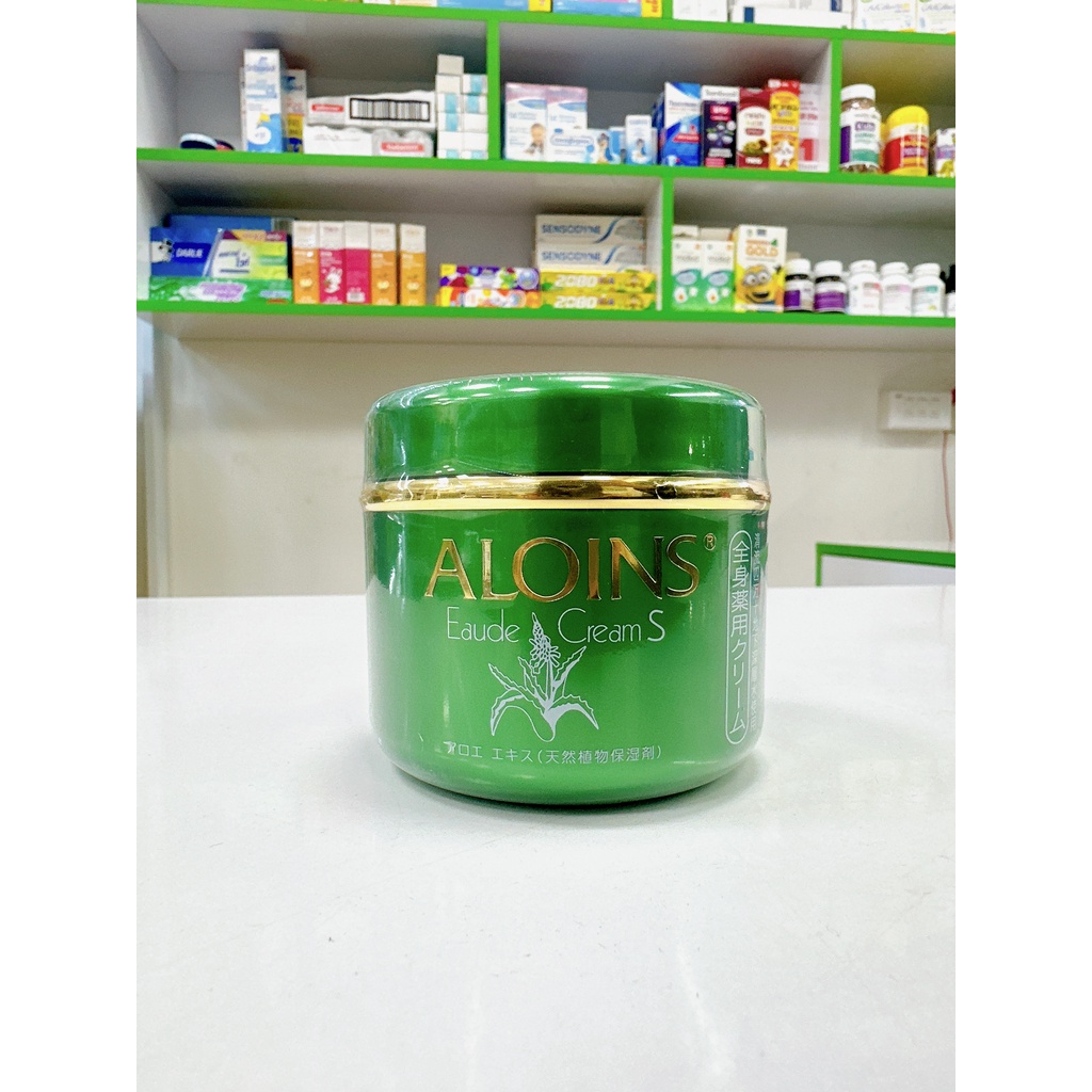 Kem dưỡng toàn thân trắng da Aloins Eaude Cream lô hội của Nhật, cấp ẩm cho da, chống khô nứt nẻ 185g