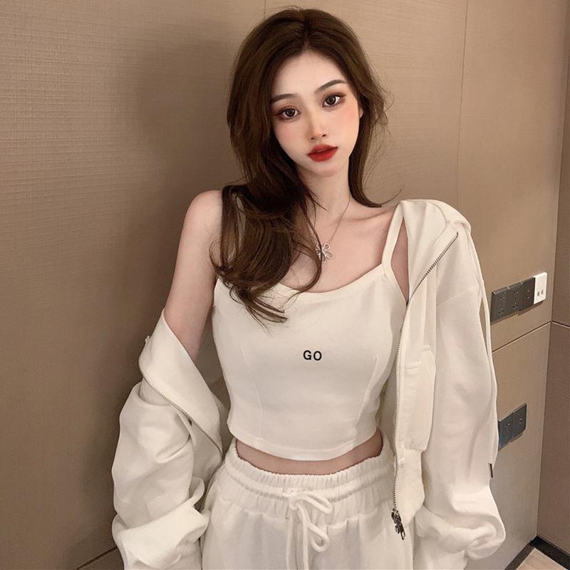 Bộ Đồ Thể Thao Áo Khoác sweater Mỏng Dáng Rộng Và Quần Dài Phong Cách Phương Tây Thời Trang Mùa Thu Hàng Mới Dành Cho Bạn
