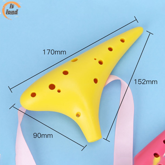 Sáo Ocarina Nhựa 12 Lỗ Dành Cho Người Mới Bắt Đầu