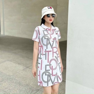 Đầm thun xuất khẩu cổ trụ