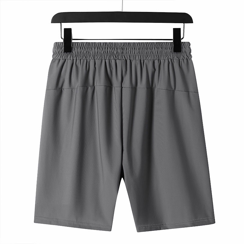 Quần Short Thể Thao Dây Rút Dáng Rộng Bằng Lụa Mát Mau Khô Thời Trang Mùa Hè Dành Cho Nam