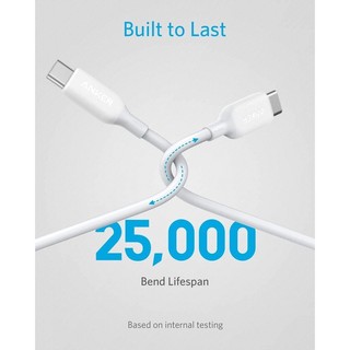 Dây cáp sạc anker a8856 cho laptop ipad powerline iii thế hệ 3 usb-c to usb-c 2.0 100w