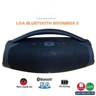 [BẢN TO]💞Loa Bluetooth Bombox3💞 Âm Thanh Siêu Đỉnh-Siêu Bass Pin Khủng 10000Mah Chống Nước-Nghe Nhạc 6 Tiếng BH6T