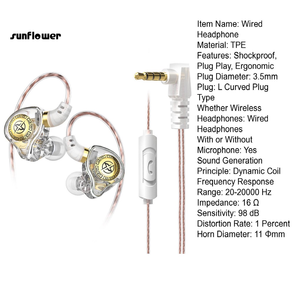 Tai nghe có dây LENOVO 98dB dùng để chơi game trên điện thoại