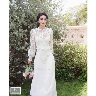 ĐẦM MIDI REN (KÈM VIDEO HÌNH THẬT)