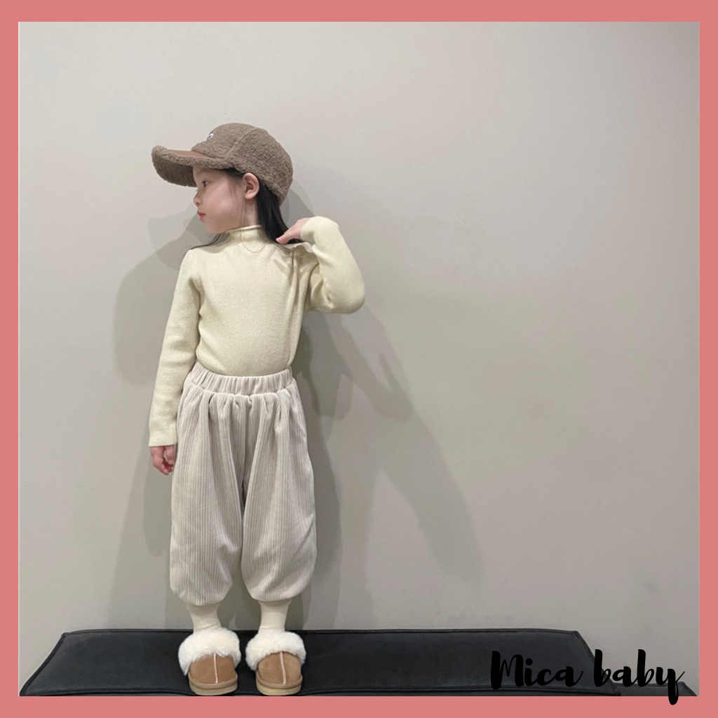 Áo len cao cổ giữ nhiệt cho bé phong cách Hàn Quốc QA57 Mica baby
