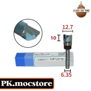 ♦️ mũi phay gỗ 2 cánh cốt 6.35 - 10mm