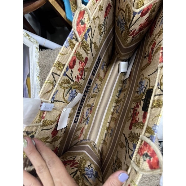 Túi xách vải hoa size 41