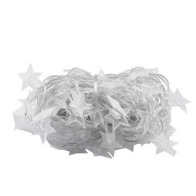 Dây đèn led ngôi sao 1,5m-3m trang trí cực sáng trong nhà , ngoài trời dùng Pin AA