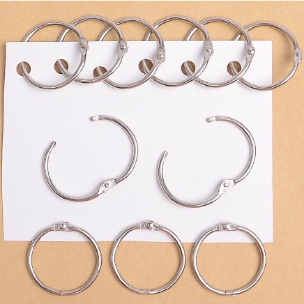 Đủ size 2-8.8cm Khoen tròn Khoen vòng mở inox, làm flashcard,Đóng Gáy Sách - Album - Nhật Kí-Tài Liệu