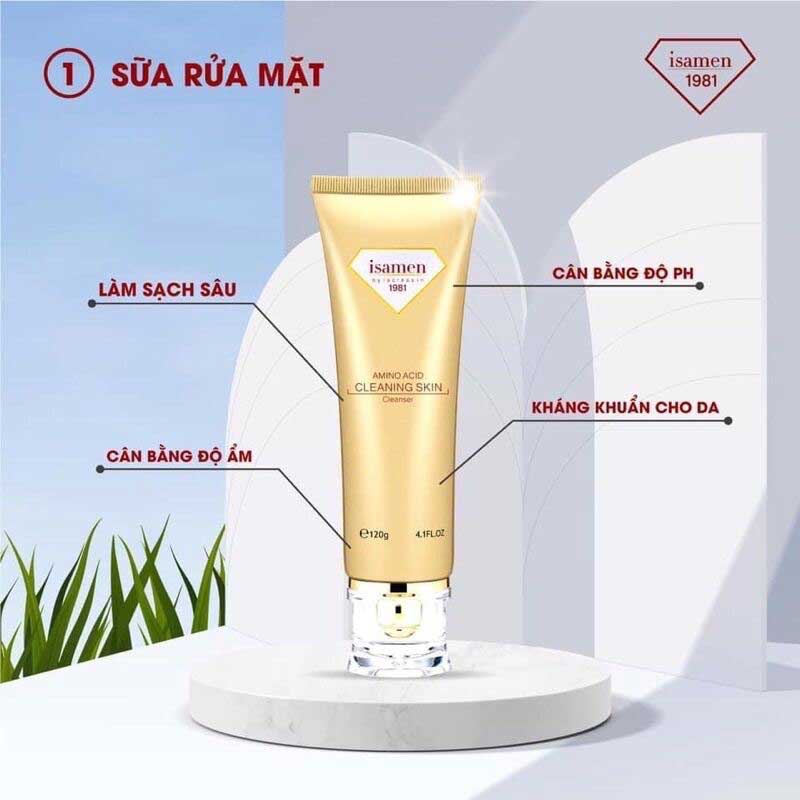 Sữa Rửa Amino isamen - 120g (Amino Acid Cleansing Skin Cleanser)