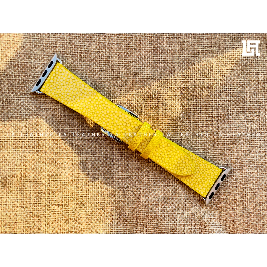 Dây đồng hồ cho Apple Watch da c.á đuối handmade