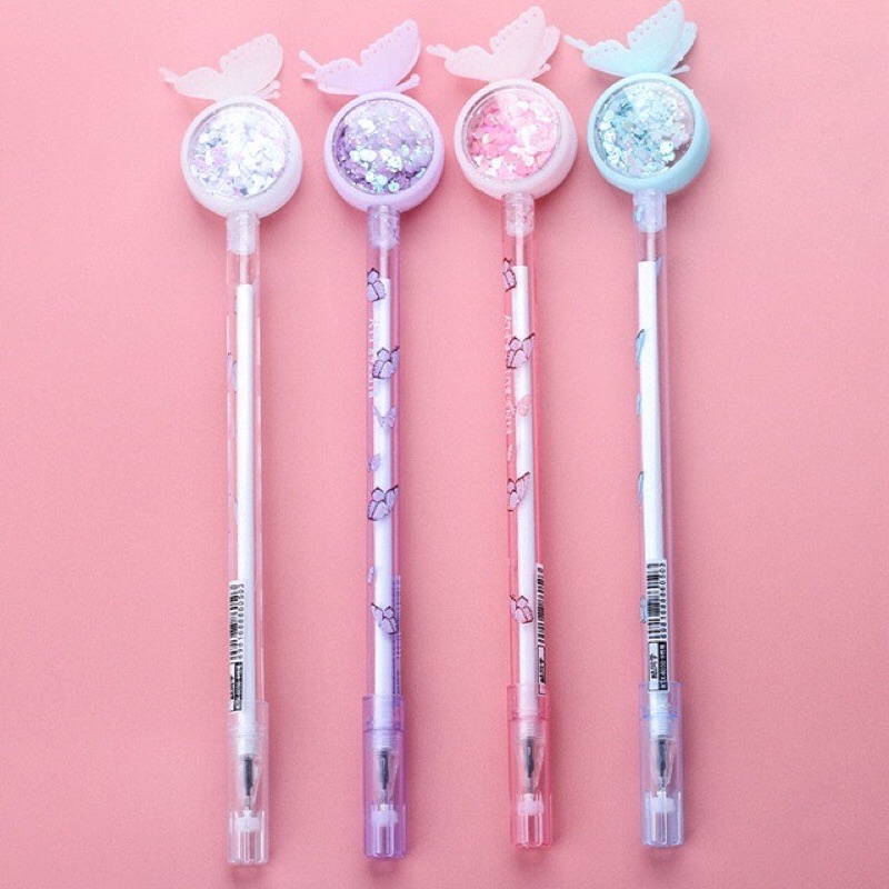 Bút bi nước mặt lấp lánh các loại