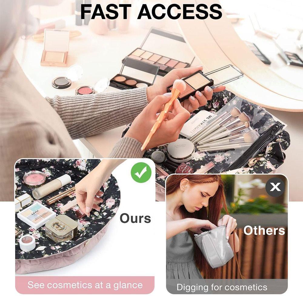 LANSEL Túi Dây Rút Đựng Cọ Trang Điểm Sức Chứa Lớn Tiện Dụng