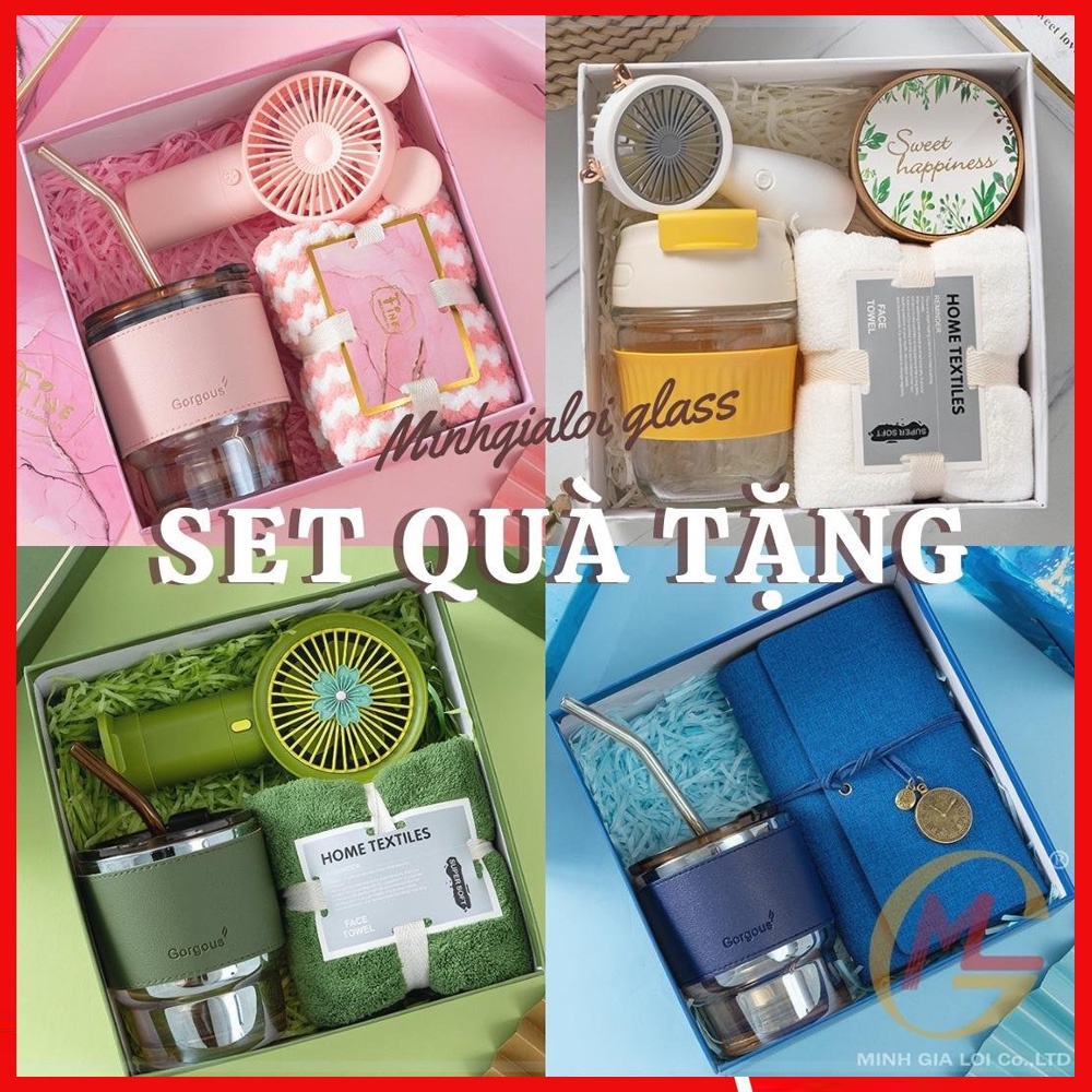 Set quà tặng sang trọng kèm thiệp chúc mừng  Quà sinh nhật, giáng sinh