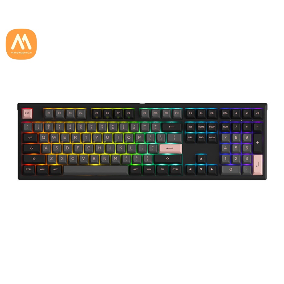 Bàn phím cơ AKKO MonsGeek MG108 Black&Pink