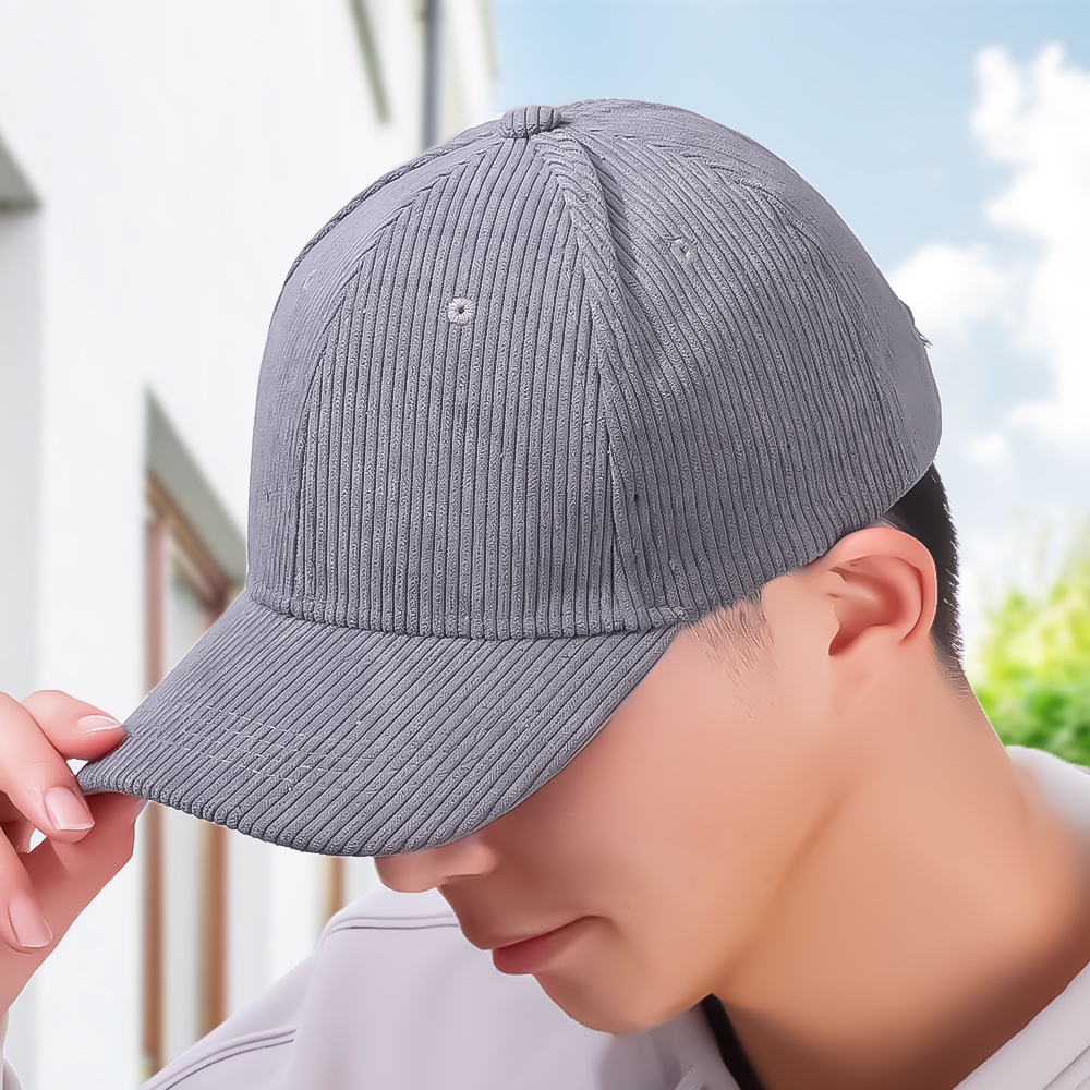 Mũ Lưỡi Trai Nhung Kẻ Nhiều Màu Sắc Thể Thao Dành Cho Nam Và Nữ