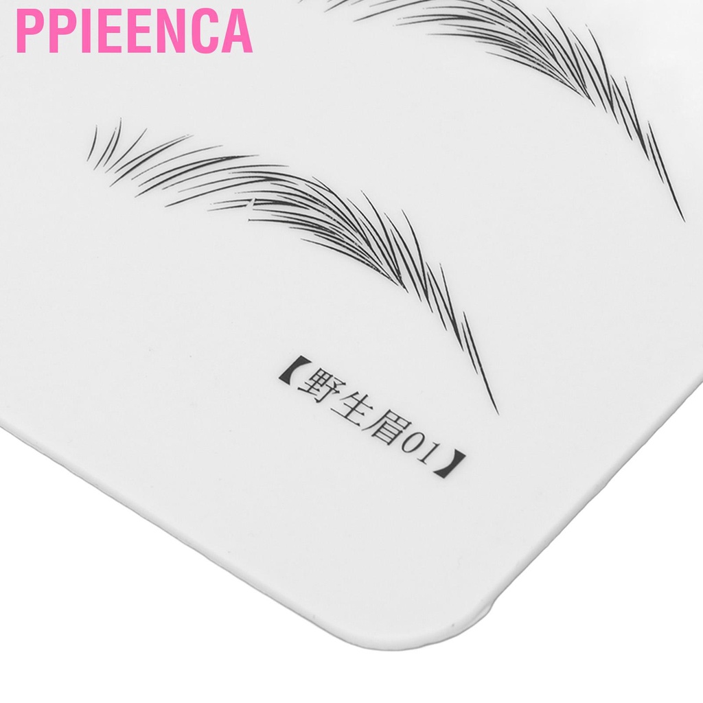 Ppieenca Microblading Practice Skin Inkless Wide Eyebrows Training Sheet for Beginner