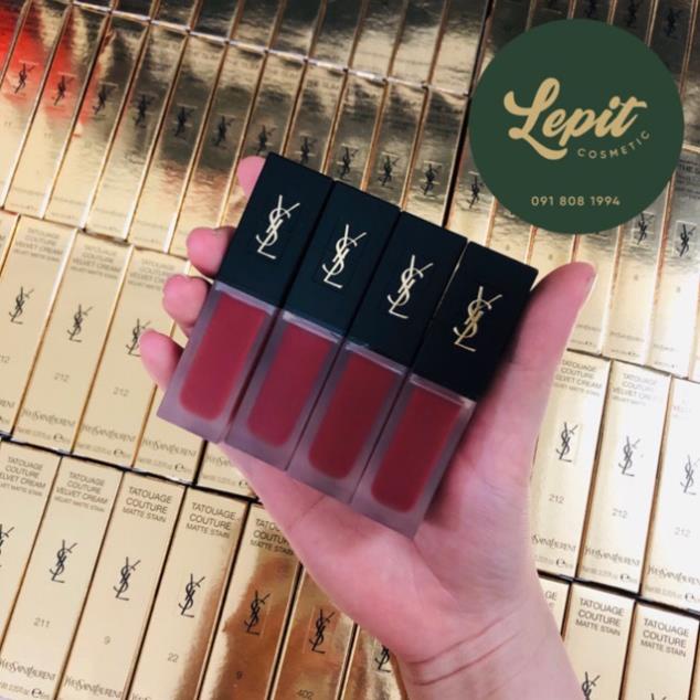 Son Ysl Tatouage Couture Velvet Cream Matte Lip Stain 212-211-216-204 Rouge  Rebel Bản