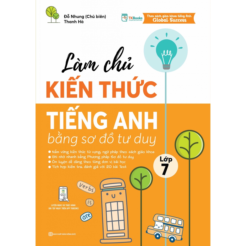 Sách - Làm chủ kiến thức tiếng Anh bằng sơ đồ tư duy lớp 7