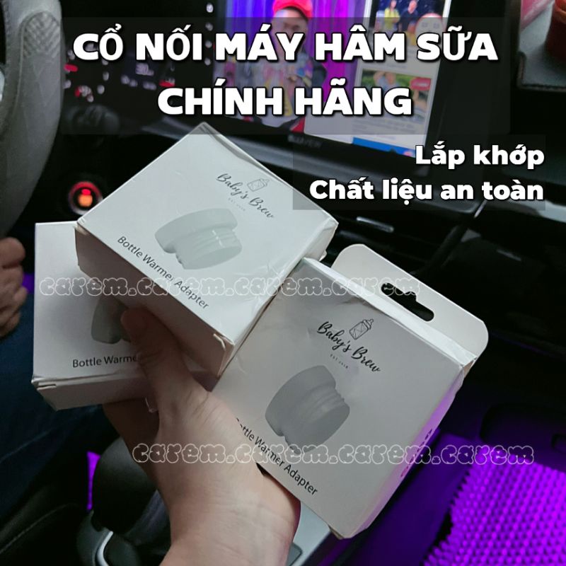 (Chính hãng ko bị rỉ, nhựa an toàn) Cổ nối máy hâm sữa Jifii Baby Brew: Hegen, Moy, Dr Brown, Como, MAM, NUK, Tommee....