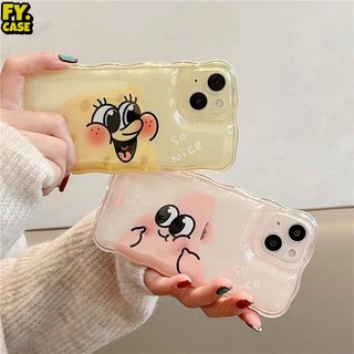Ốp Lưng Silicone HọA TiếT HoạT HìNh Spongebob Cho iPhone 14 14 Plus 14 Pro 13 12 Pro 11 7plus 8plus SE X XR XS Max