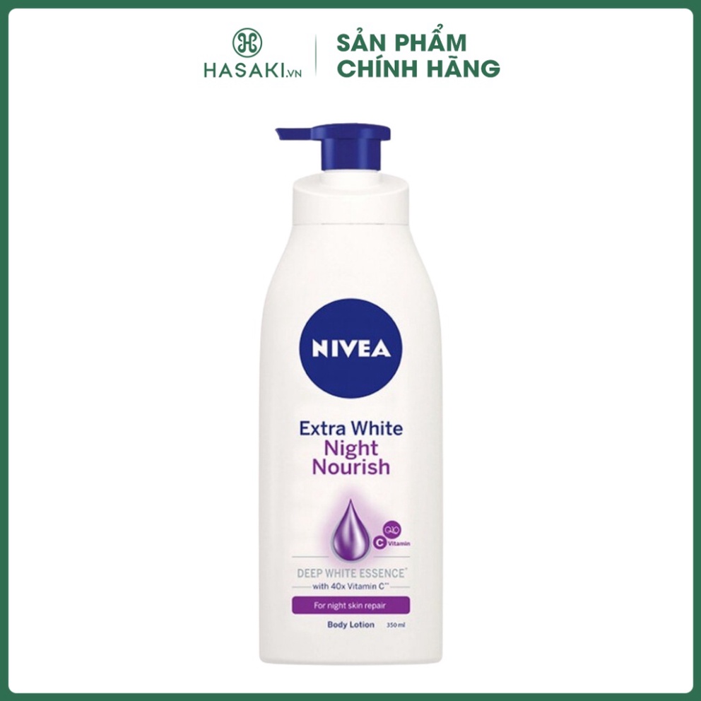 Sữa Dưỡng Thể Nivea Làm Sáng & Săn Chắc Da Ban Đêm Extra White Night Nourish Body Lotion