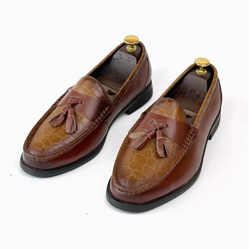 Giày lười da nam công sở ERMAND da bò thật bảo hành 1 năm kiểu dáng thanh lịch - Mã T336