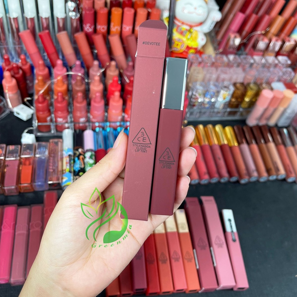 Son 3CE Kem Lì Cloud Lip Tint Devotee Bền Màu Lâu Trôi DATE MỚI CHÍNH HÃNG CHECK HIDDEN TAG
