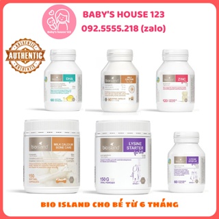 Bio Island Viên Bổ Sung Canxi, DHA, Kẽm Zinc, Lysine Bioisland Úc Cho Bé