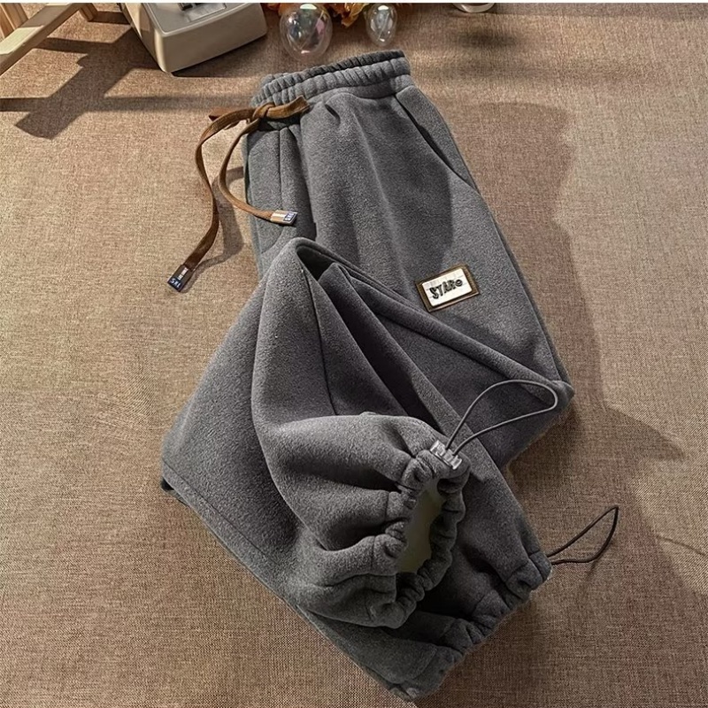 Quần Dài Lưng Thun Co Giãn Dáng Rộng Cỡ Lớn Thời Trang Hàn Quốc Cho Nam