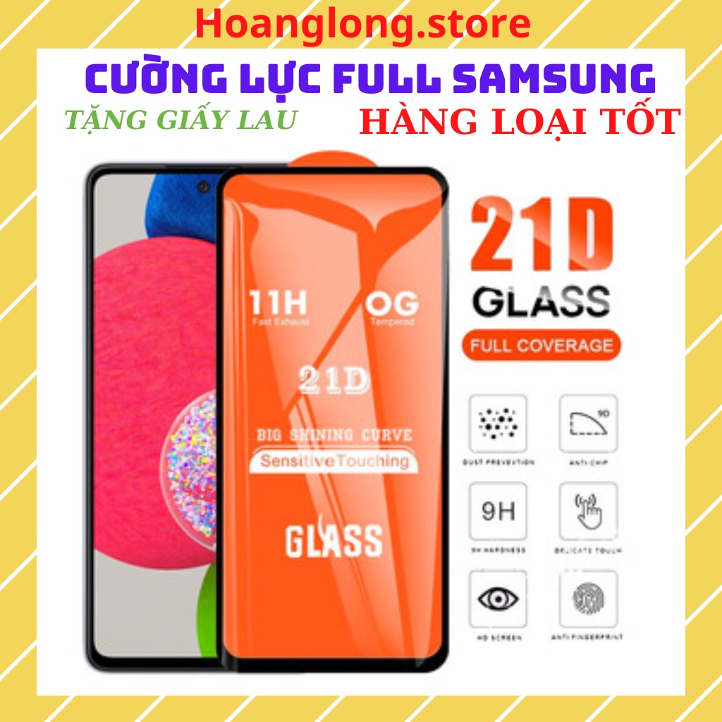 Kính Cường Lực Samsung Dòng J, Dòng M , NOTE 10 LITE Full Màn 9D-21D J4+/J6+/J8 / M21/M31/ M10/M20 M51 J7 Prime J7 Pro