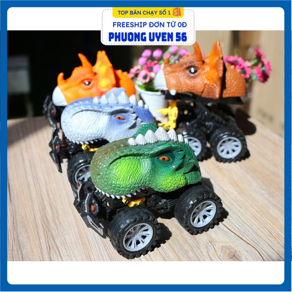 Ô Tô Đầu Khủng Long Elvil - Chạy Pin Phát Tiếng Kêu Cho Bé