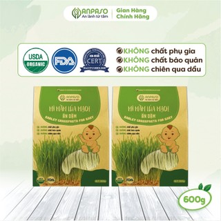 Combo 2 Gói Mì Rau Củ Mầm Lúa Mạch Ăn Dặm Hữu Cơ Anpaso, Eat Clean, Mỳ Chay, Ăn Kiêng, Thực Dưỡng 600gr