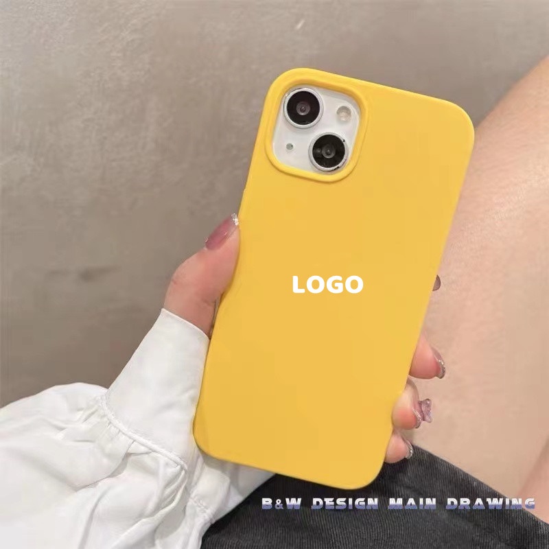 Ốp Điện Thoại Silicon Màu Macaron Bảo Vệ Toàn Diện Cho iPhone 14 14Promax 13Pro 13 12 11 Pro Max