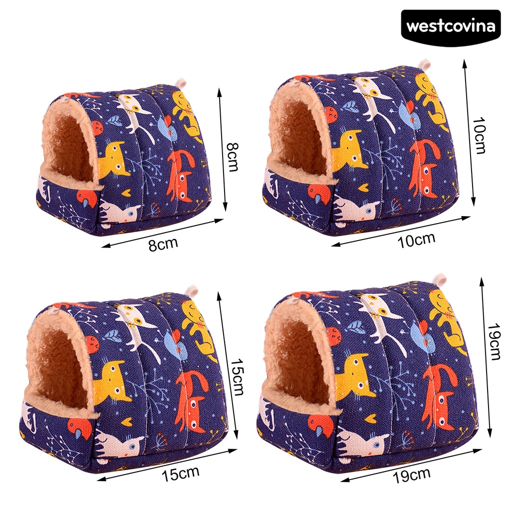 [COD]♘Nhà Vải Lông Mini Lót Chuồng Cho Chuột Hamster