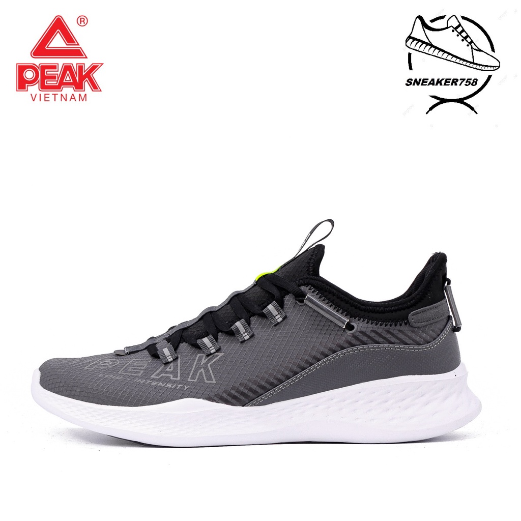 Giày chạy bộ Nam PEAK Running LISS E11437H – Ghi