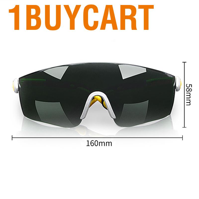 1buycart Welding Goggle Prevent Fog Scratch Proof Impact Resistant Red UV Protection Adjustable Legs Welder Glasses