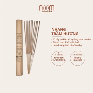 Nhang trầm hương noom 150g, nhang sạch ít khói mùi hương thanh dịu thiên nhiên - noomfood