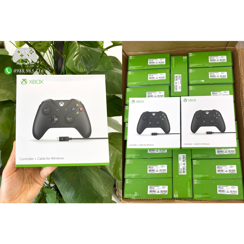 Tay Cầm Xbox One S Chính Hãng + Cáp Cable USB Chơi Game Tối Ưu Cho FO4 / PC / LAPTOP | TOP BÁN CHẠY ShopTayCam