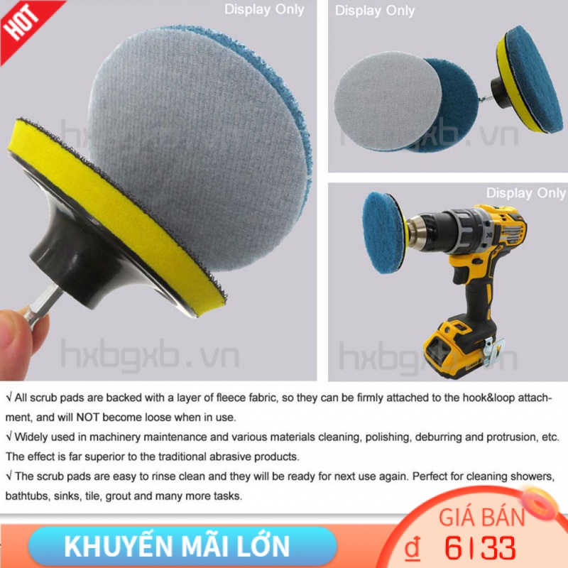 Đĩa Tròn 100mm Dùng Đánh Bóng Xe Hơi Có Thể Tái Sử Dụng