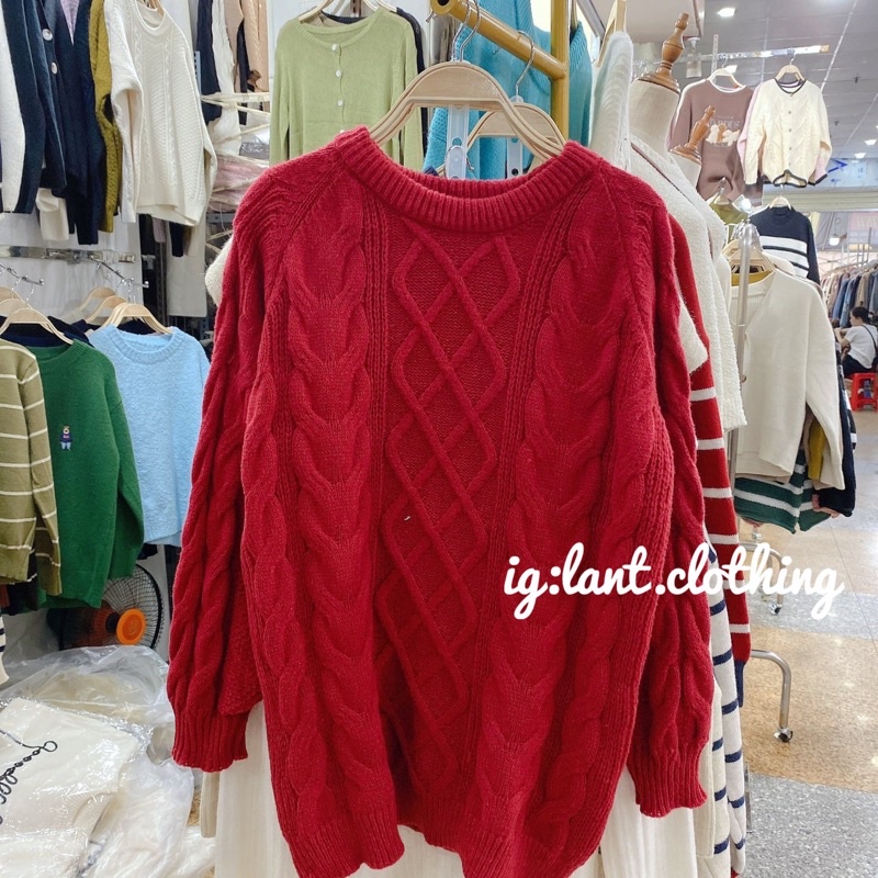 Áo len thừng dáng dài 8837