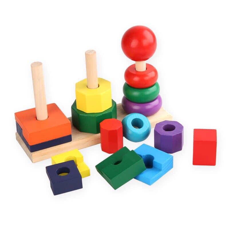 Tháp xếp chồng 3 cột