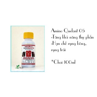 PHÂN BÓN TĂNG ĐẬU TRÁI- CHỐNG RỤNG TRÁI GROWMORE AMINO QUELANT 05-BORON,Chai 100ml