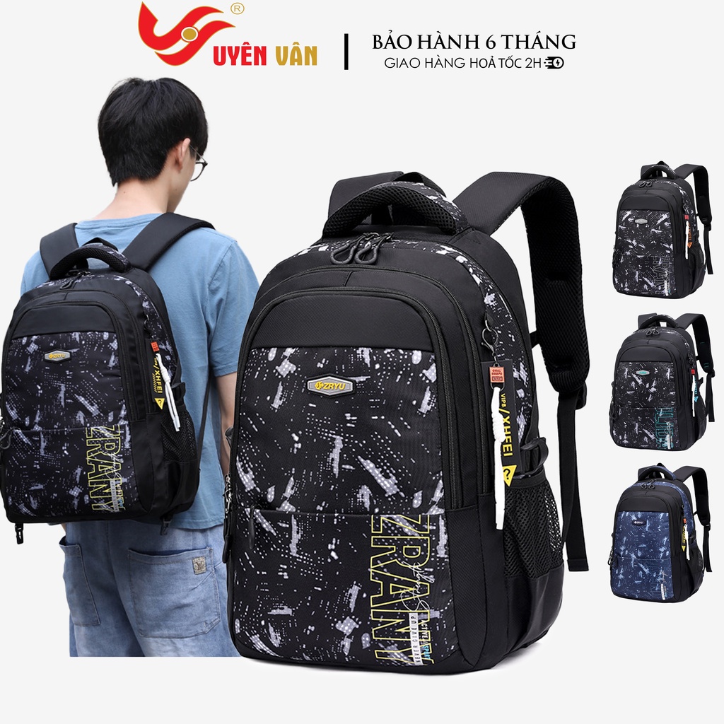 Balo du lịch nam cặp sách đi học cho học sinh sinh viên thời trang unisex nam nữ vải cao cấp chống nước 9479