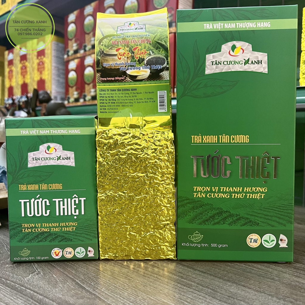 Trà Tước Thiệt-Chè Thái Nguyên Chính Hãng Tân Cương Xanh Thương Hiệu Cúp Vàng Uy Tín